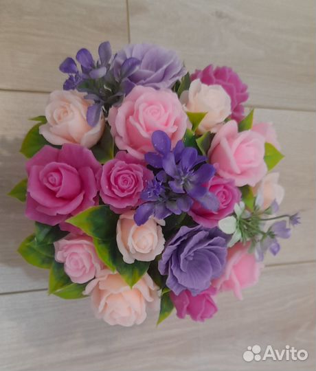 Цветы из мыла