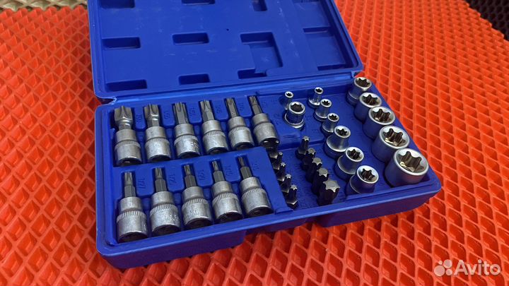 Набор торцевых головок и бит Torex