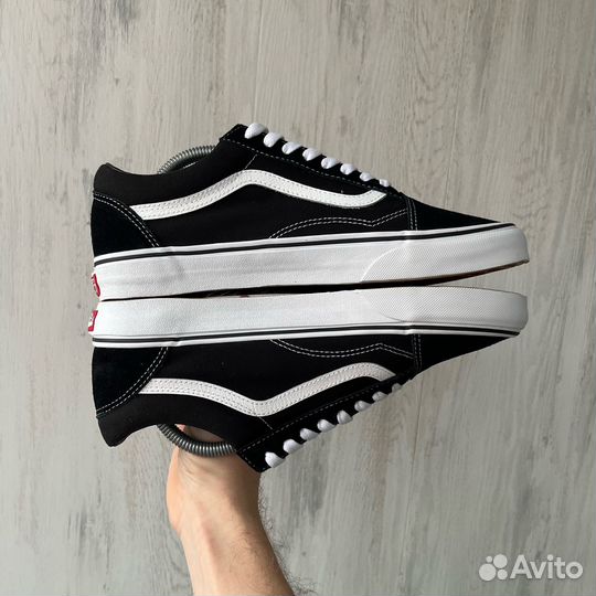 Vans Old Skool Black White (43, оригинал)