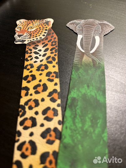 Детские закладки для книг (кожаные)