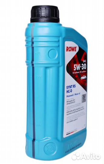 Масло моторное rowe 5w-30 synt RS HC-D