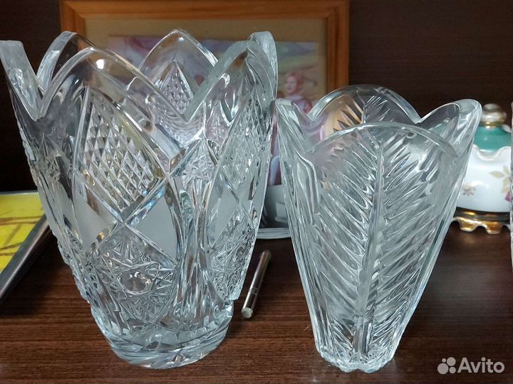 Хрусталь рюмки кружки рожок чайники керамические