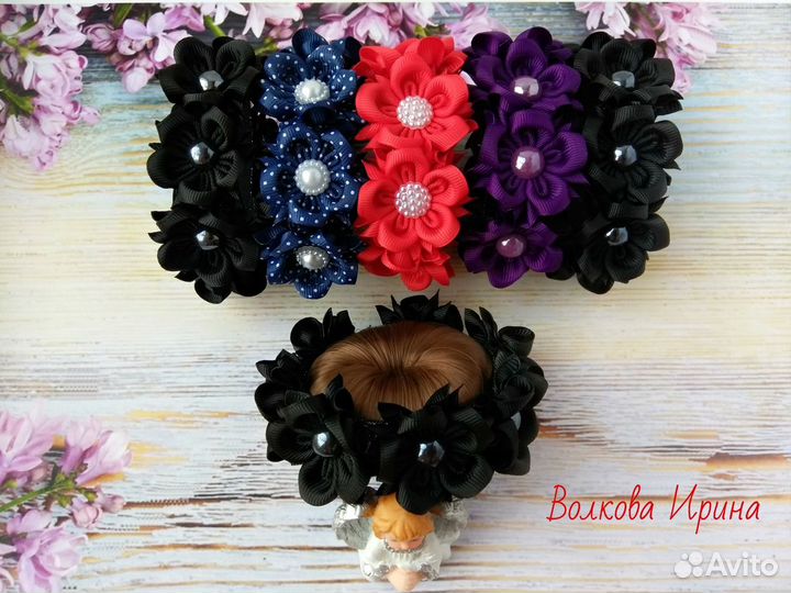 Резинка на пучок (гульку) ручная работа