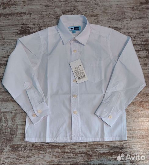 Новый праздничный пиджак 6-7 лет и рубашка