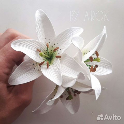 Лилия из фоамирана