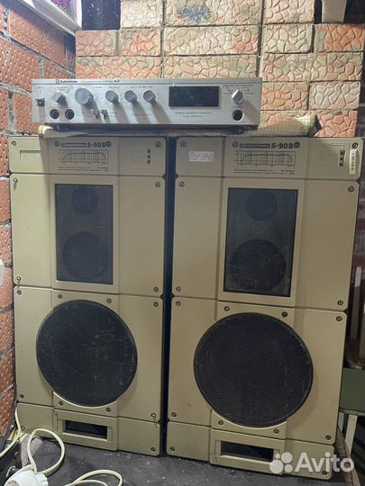 Колонки и усилитель radioelektronika s90 b
