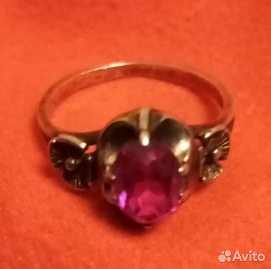 Серебряное кольцо 875 проба Винтаж