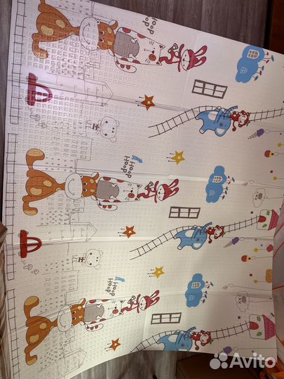 Детский коврик для ползания складной