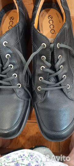 Кеды ecco кожаные оригинал, туфли белые летние