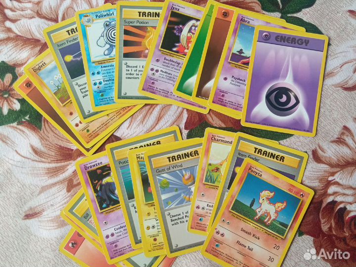 Винтажные оригинальные карты Pokemon 1999 года