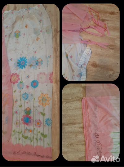 Тюль(350*223) + ткань для драпировки