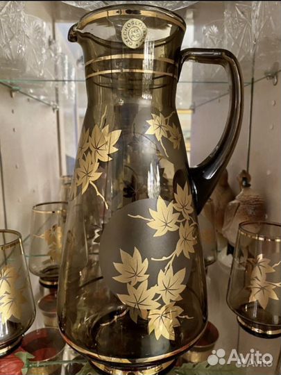 Кувшин Богемия 29см Чехословакия Винтаж