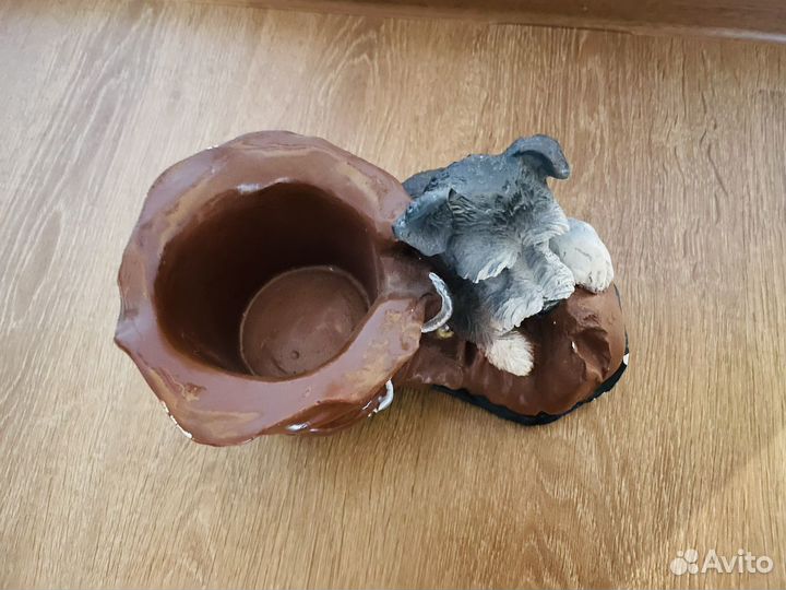 Горшок-статуэтка для интерьера/дачи