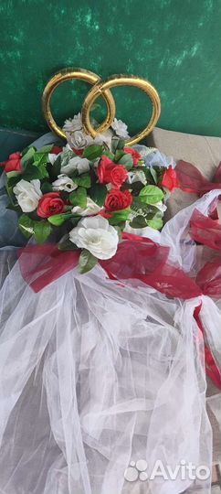 Украшения для машины на свадьбу