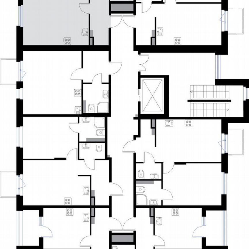 1-к. квартира, 43,4 м², 2/3 эт.