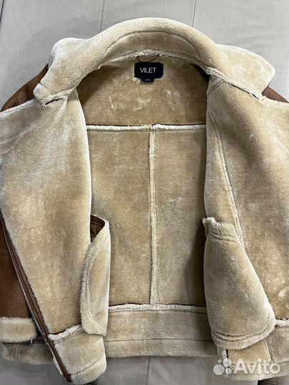 Дубленка авиатор женская