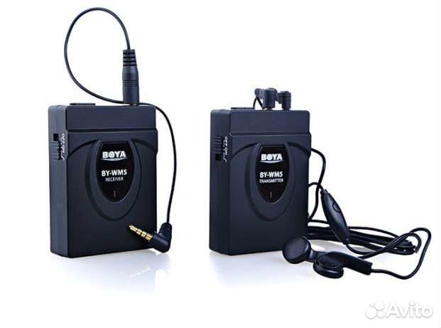 Беспроводной микрофон петличка Boya BY-WM5