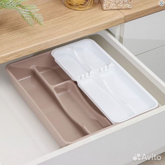 Лоток двойной для столовых приборов