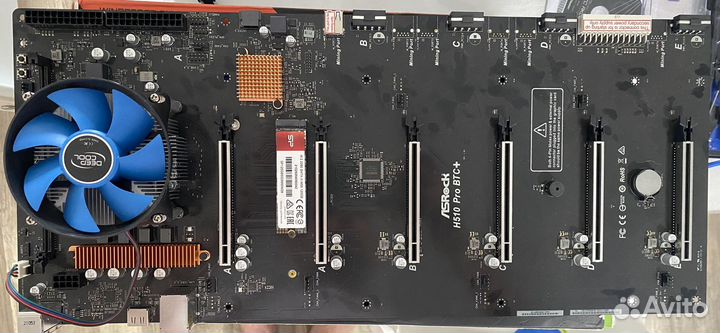 Безрайзерная материнская плата h510 pro btc+