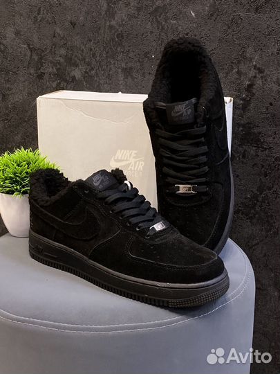 Кеды зимние натуралки Nike Air Force