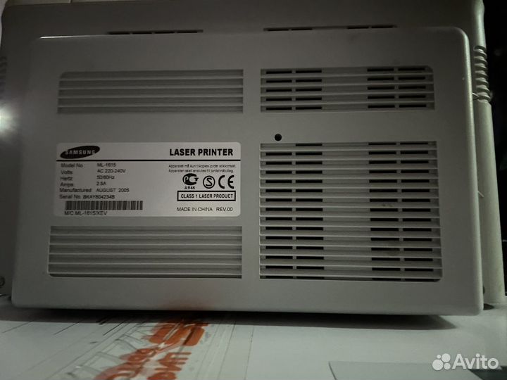 Принтер samsung ml 1615
