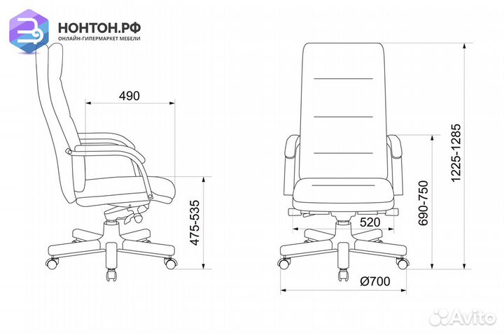 Кресло руководителя Бюрократ T-9927walnut белое