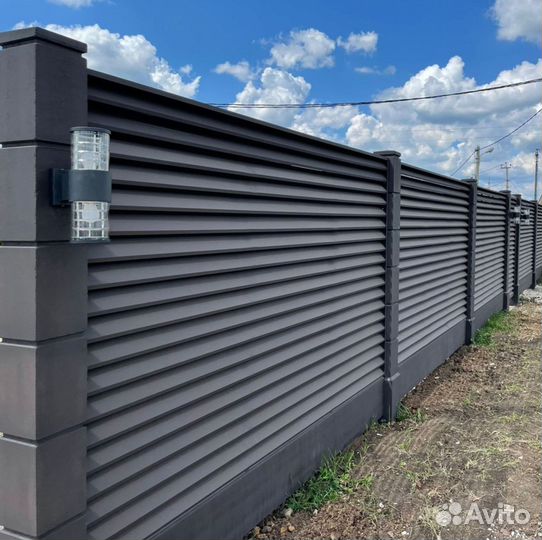 Забор жалюзи под ключ