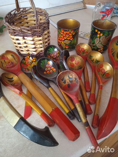 Деревянные ложки хохлома