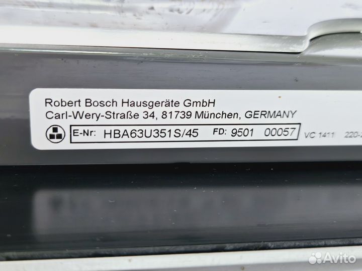 Дверь для духовки bosch HBA63U351S/45