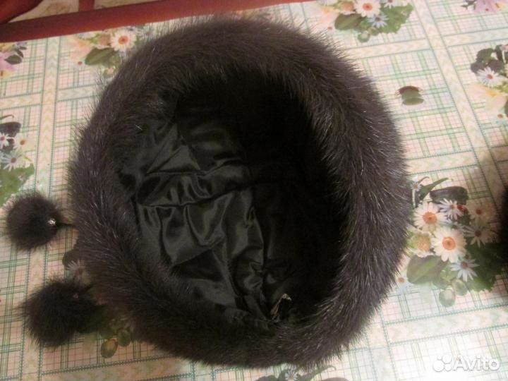 Берет норковый.Новый.Обмен
