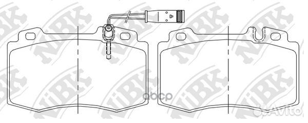 Колодки тормозные mercedes