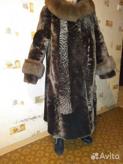 Шуба мутоновая трапеция