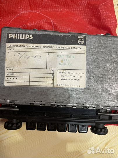 Магнитола philips 17.10.1983г-made iIN frange