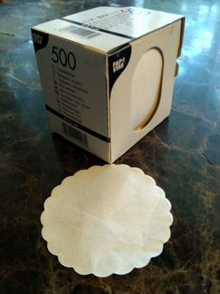 Салфетки papstar бумажные под чашку 8,5 см, 500 шт