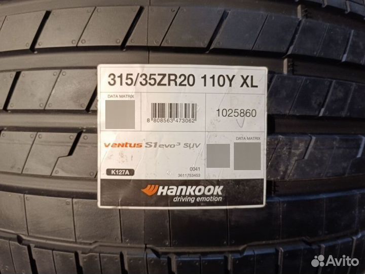 Hankook Ventus S1 Evo3 SUV K127A 315/35 R20 и 275/40 R20