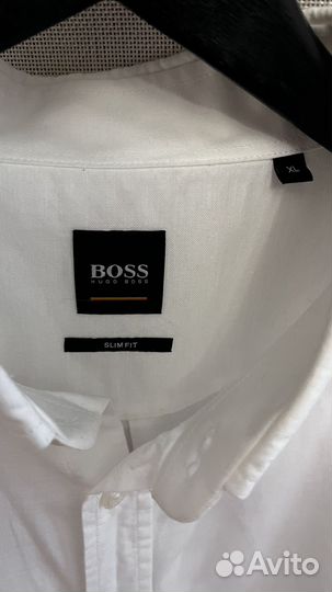 Мужская рубашка белая Hugo Boss