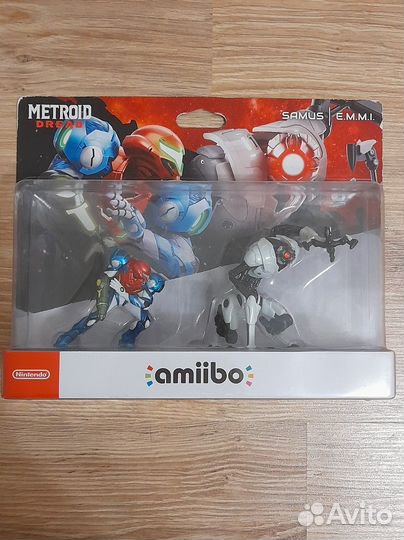 Фигурки Amiibo Самус Аран и E.M.M.I (Metroid)