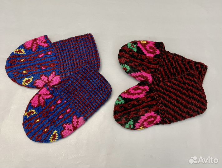 Следки детские вязаные носки