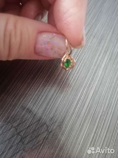 Золотые серьги, 1,4гр