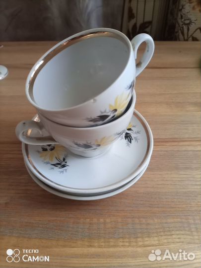 Чашки с блюдцами СССР