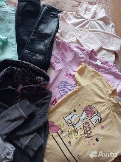 Вещи на девочку пакетами 128 - 140