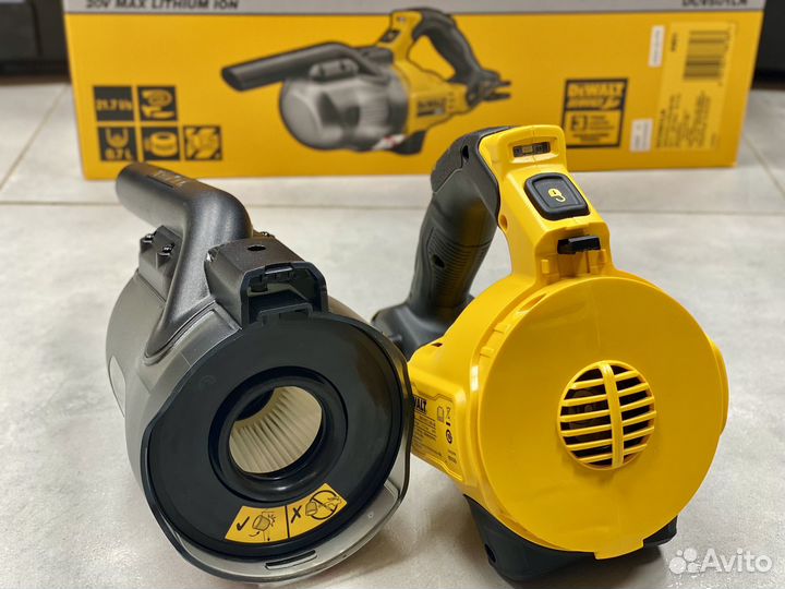 Аккумуляторный пылесос dewalt DCV501LN