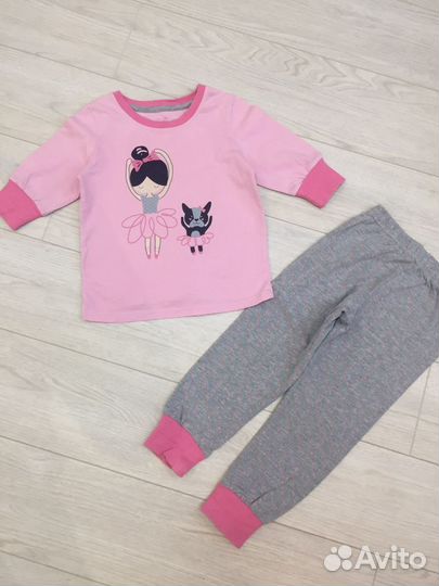 Пижама для девочки 2-4 года 104 см