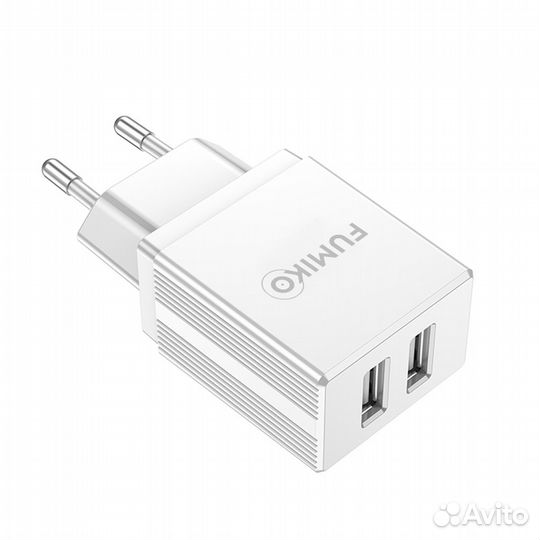 Зарядное устройство Fumiko CH04 2USB 2.4А белое