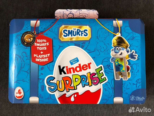 Набор Kinder surprise/ Киндер сюрприз Смурфы