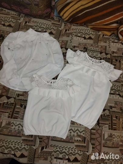 Белые блузки для школы