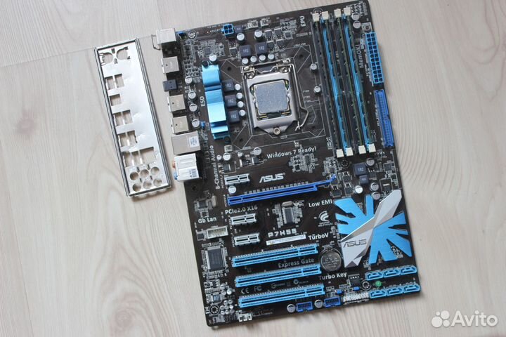 H55 z77от asus ATX lga1156 lga1155 можно с цп