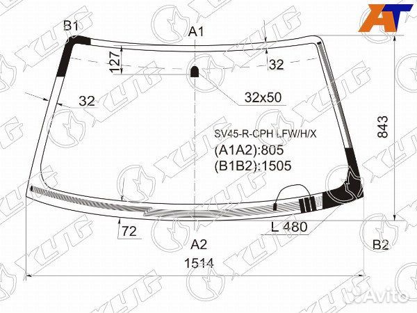 Стекло лобовое toyota camry europe/russia