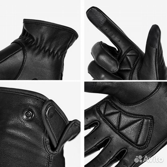 Мотоперчатки кожаные