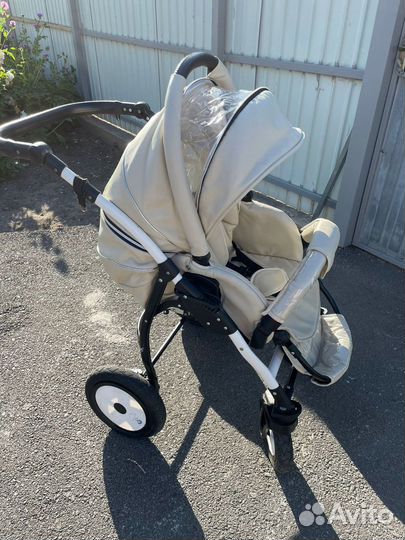 Коляска 2 в 1 эко кожа